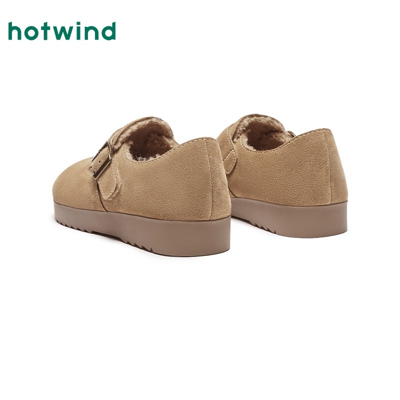 热风勃肯鞋软木鞋女25冬季新款舒适通勤毛毛鞋复古百搭休闲棉鞋女,淘宝优惠券,粉丝福利购,淘宝优惠卷
