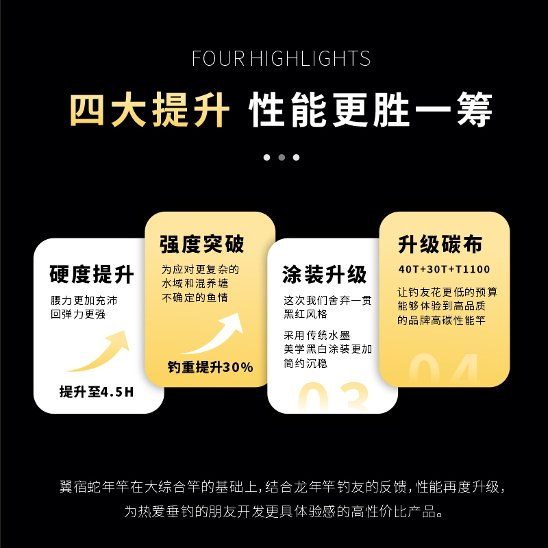钩尖江湖江湖鲤龙年有福台钓竿鱼竿杆综合杆28调手竿超细鲫鱼大物
