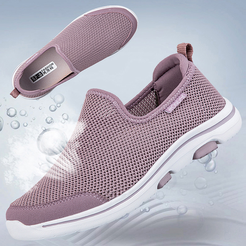 夏季老人鞋女士妈妈鞋轻便透气网布鞋软底防滑健步鞋中老年运动鞋,淘宝优惠券,粉丝福利购,淘宝优惠卷