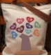 Simple cartoon spot bag Christmas gift bag polyester cotton canvas bag storage bag group activity print student cute