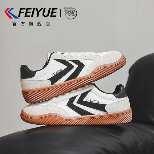 feiyue/飞跃网面德训鞋女鞋2026春夏透气网鞋超火小白鞋男板鞋女 - 图0