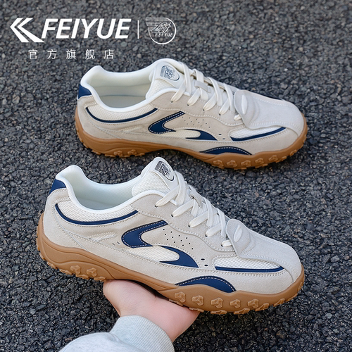 feiyue/飞跃男鞋运动户外登山鞋2026秋冬新款网面透气徒步德训鞋 - 图1