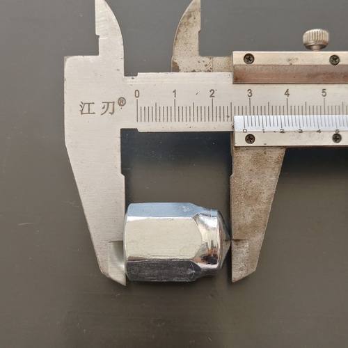 电动三轮车配件后桥螺丝帽14mm粗后轮轮毂螺帽平帽刹车锅螺丝盖帽 - 图2