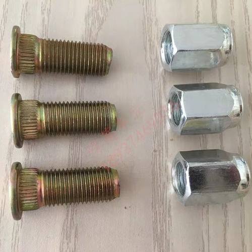 电动三轮车配件后桥螺丝帽14mm粗后轮轮毂螺帽平帽刹车锅螺丝盖帽 - 图0