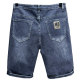 Summer thin men's pentagonal pants denim shorts 2024 men's new jeans casual stretch pants men's style