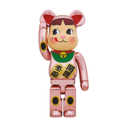 bearbrick1000%暴力熊招财猫开运积木熊公仔牛奶妹手办摆件 - 图3