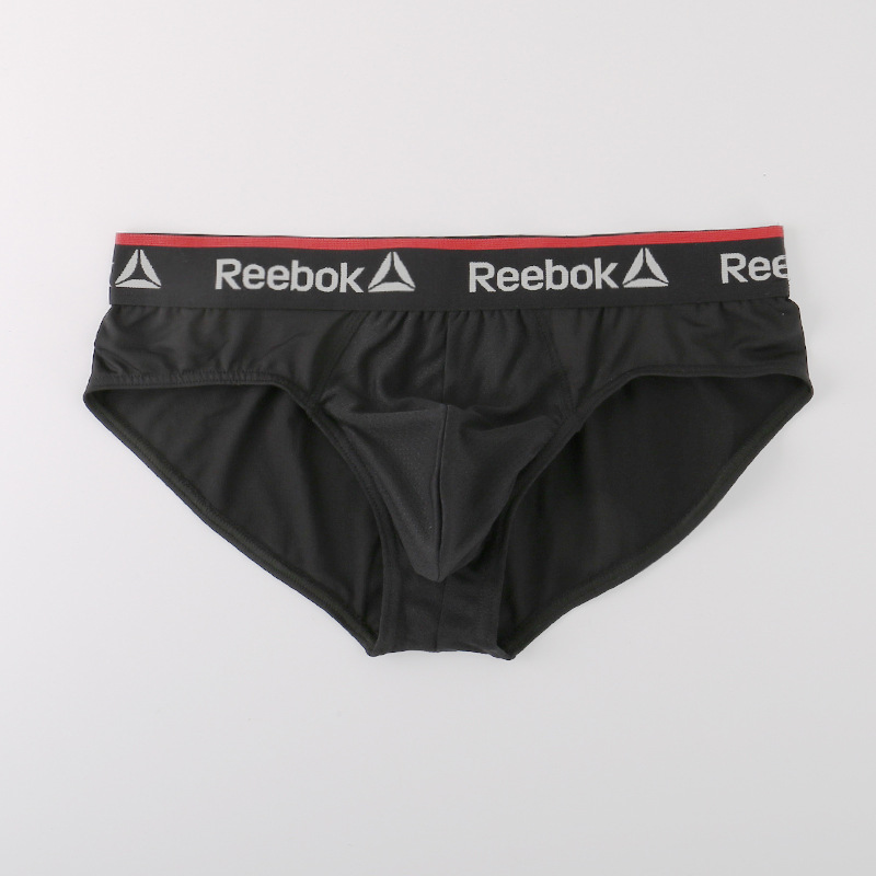 reebok锐步运动男士三角内裤户外健身速干防磨底裤 网孔囊袋 泳裤 - 图0