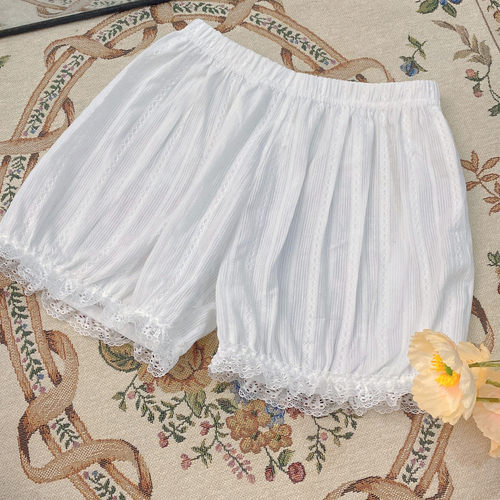 【心脏地震】南瓜裤jk安全裤防走光少女保险裤lolita打底裤100%棉 - 图3