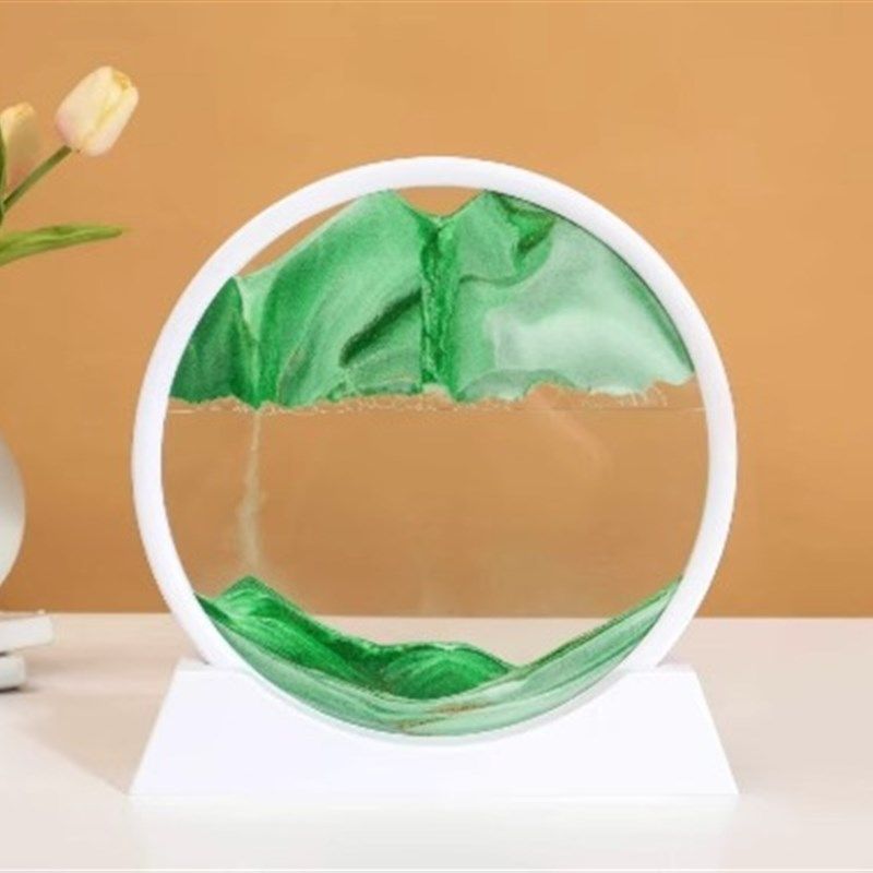 绝美流沙画摆件客厅酒柜电视柜家居装饰品轻奢办公室艺术沙漏礼物,淘宝优惠券,粉丝福利购,淘宝优惠卷