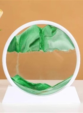 绝美流沙画摆件客厅酒柜电视柜家居装饰品轻奢办公室艺术沙漏礼物