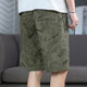 Printing black pure cotton shorts men's tide brand pants and trendy summer casual zipper pocket pocket loose pants pants