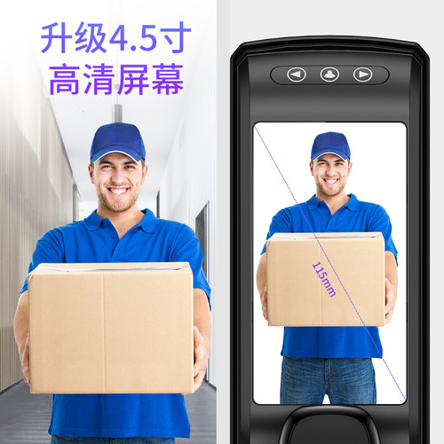 德国Suocenor指纹锁家用防盗门锁电子锁全自动智能密码锁可视猫眼 - 图2