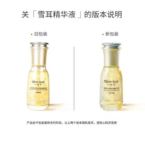 一叶子熬夜精华液烟酰胺光感脸部提亮均匀肤色暗沉黄气补水女正品 - 图0