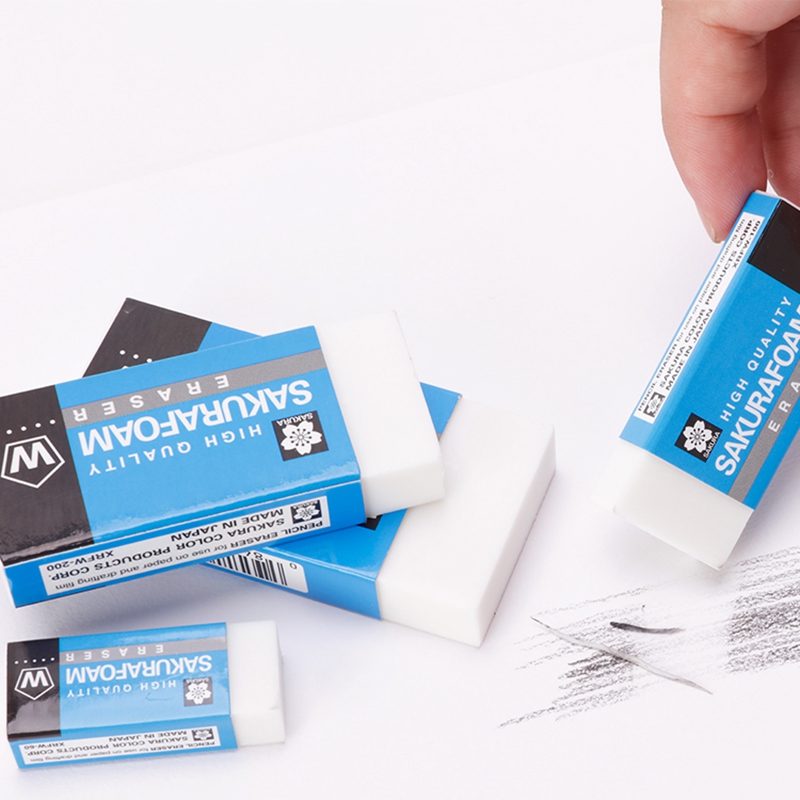 日本SAKURA樱花橡皮擦无碎屑不留痕学生素描绘画儿童美术专用橡皮 - 图3