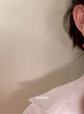 酸甜的浆汁少女锆石女微镶耳环