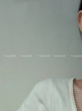 ouswa原创【蓝白色诗句】不对称小众设计复古珍珠牛骨925银针耳钉