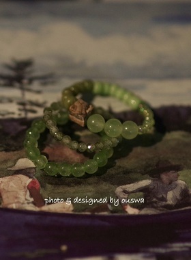 ouswa天然石原创手工戒指