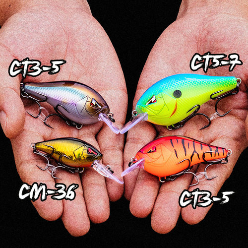 小型浅层方舌板胖子 ARK CT35  慕斯达KVD定制钩 Crank路亚硬饵 - 图0
