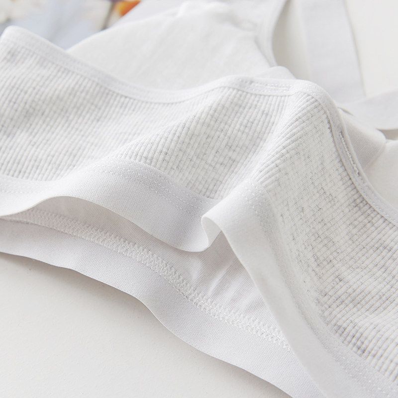 夏季少女内衣素色纯棉背心运动文胸 初寓内衣文胸