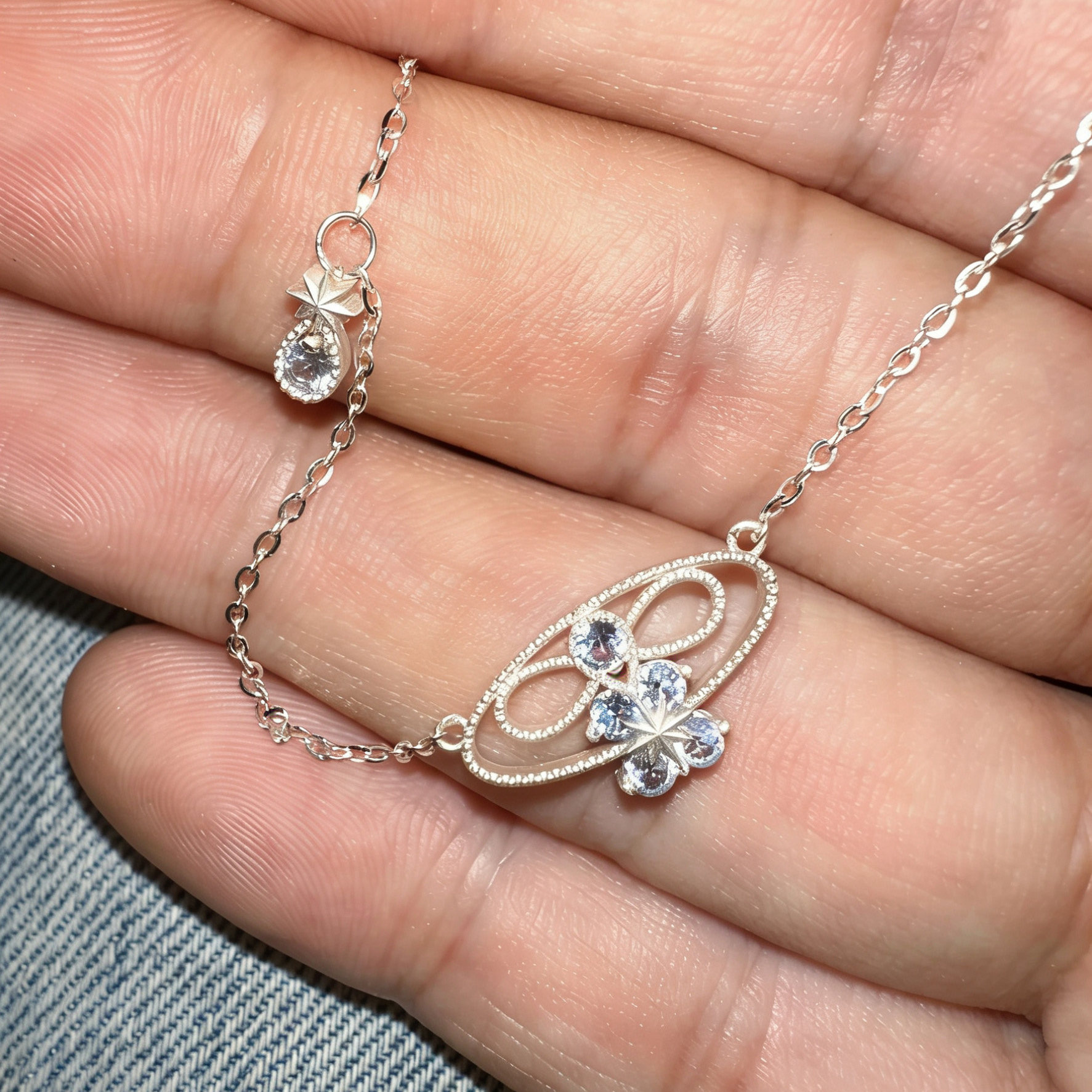 FNTCK小众银饰字母吊坠项链女锁骨链银色金属链条饰品,淘宝优惠券,粉丝福利购,淘宝优惠卷