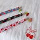 Diy beading material package Japanese Miyuki antique beads ballpoint pen cherry three-dimensional leaf pendant Guihe