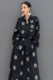 2026 Spring New Fashion Versatile Casual Loose Suit Printed Stand Collar Long Sleeve Spliced Skirt Set two-piece