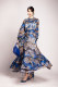 2026 Spring New Women's Dress Printed Swing Long Skirt Three-dimensional Stitching Fashion Elegant Lady Loose
