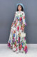 2026 Spring New Pleated Dress Printed Swing Long Skirt gorgeous Elegant Lady Fashion Casual Plus Size Women