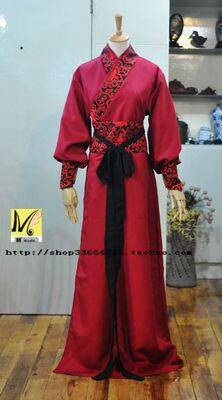 古装男汉服侠客书生演出服毕业拍照班服古代唐装舞台影视剧服装 - 图0