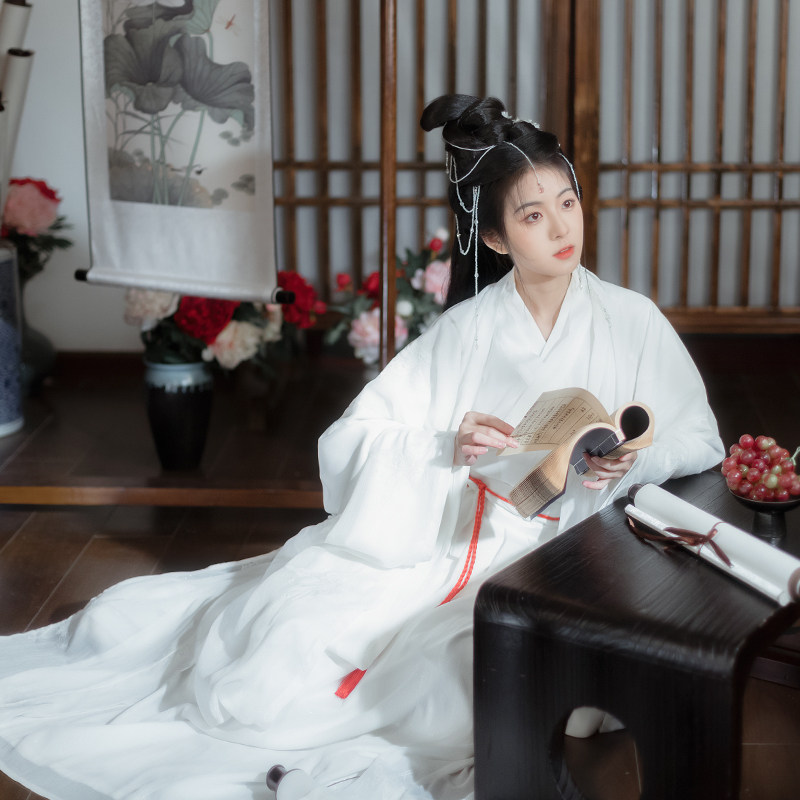 霜雪原创神明少女裙仙气飘逸汉服 泛莎汉服