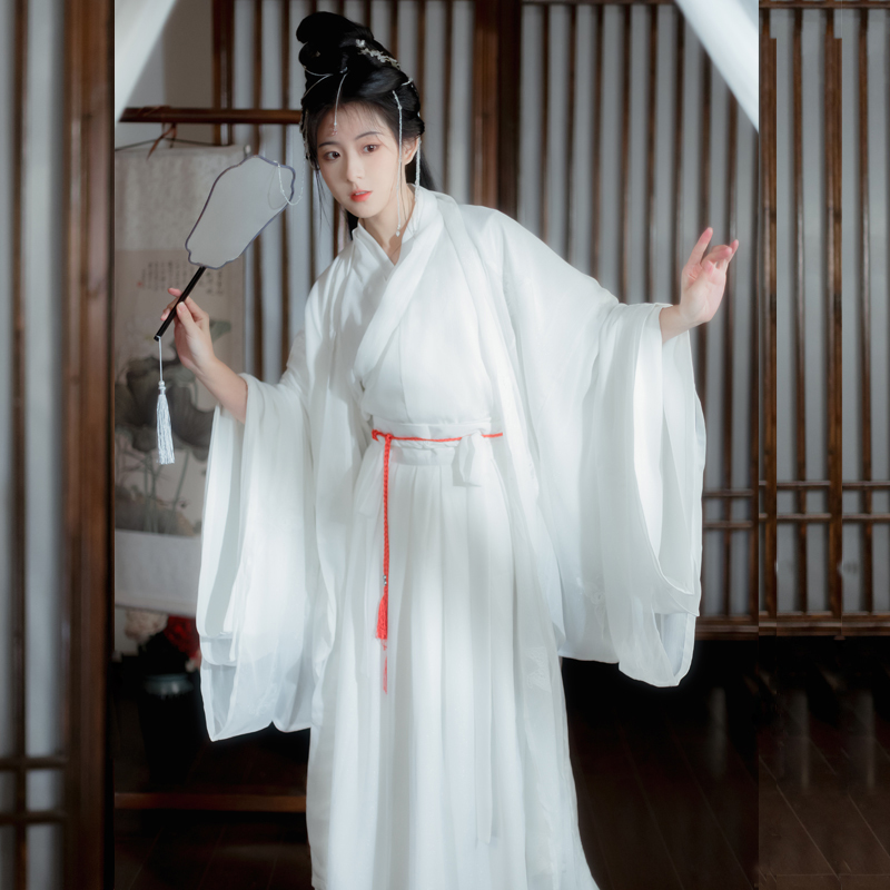 霜雪原创神明少女裙仙气飘逸汉服 泛莎汉服