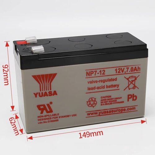 全新电梯松闸电池NP7-12蓄电池适用于三菱电梯12V7AH电源断电平层 - 图0