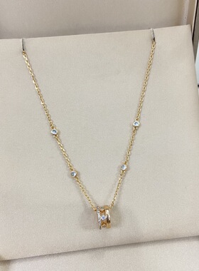 经典滚珠V金个性情侣时尚女项链