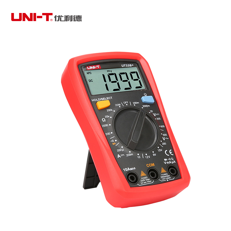 优利德数显式自动量程防烧万用表 优利德朗赛万用表