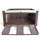 Extra large 120L Oxford cloth folding storage box quilt clothes steel frame finishing box storage box fabric thickened