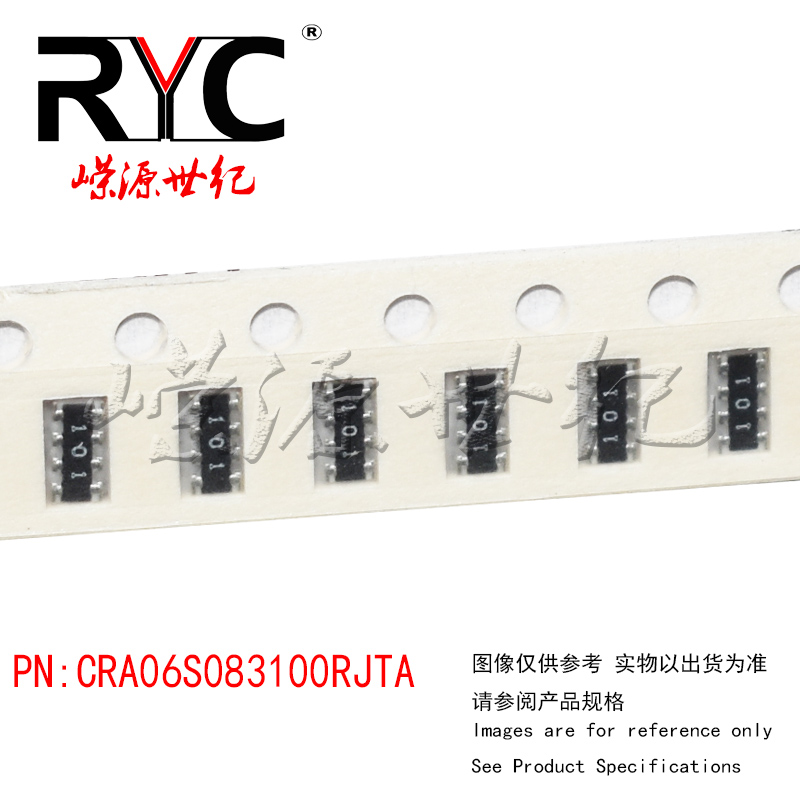 CRA06S083100RJTA VISHAY原装电阻器网络与阵列8Term 100ohms 5%-图1