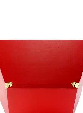 银杏木 红色 包边 老式 米斗 米升 升子 玄关摆件