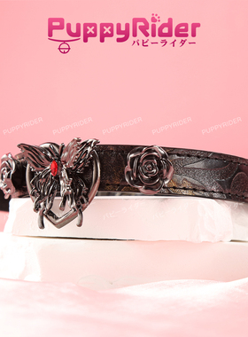 PUPPYRIDER漆黑魅影爱心蝴蝶项圈