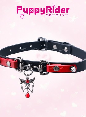 PUPPYRIDER红晶羽翼尖刺项圈女