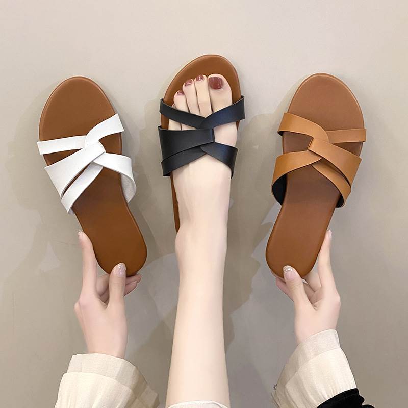 Slipper Slippers For Women Plus Size Summer Shoes Outdoor-图0