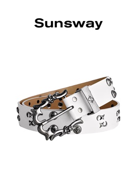 SUNSWAY朋克铆钉金属扣腰带