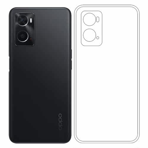 适用OPPO A76全透明硅胶壳A76 5G机盖保护套CPH2375轻薄手机壳软后面包边框水清护镜头后盖白色胶质软边 外壳 - 图3