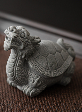 恬静生活青砂石中式装饰摆件