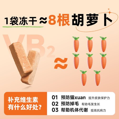 麦德氏冻干维生素棒 猫咪狗狗复合维生素b猫用猫藓宠物美毛营养膏 - 图0