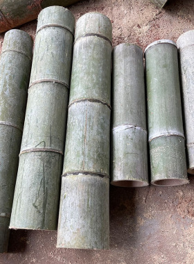 新鲜楠竹可定制现做原生态笔筒