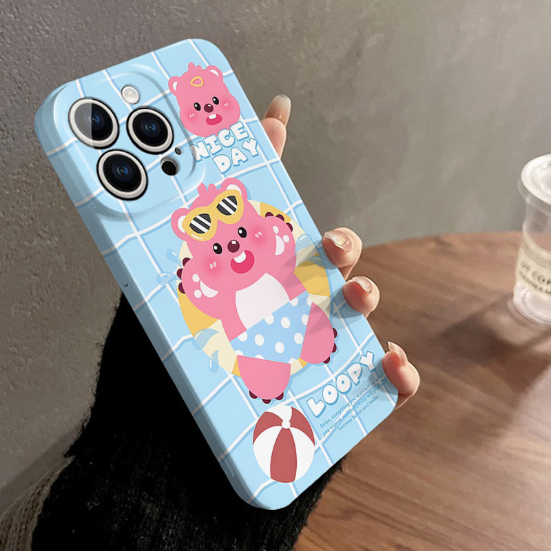 loppy苹果15手机壳iphone16promax小海狸13mini菲林12pm小众高级感11卡通x可爱14网红爆款8plus新款7全包xs女 - 图1