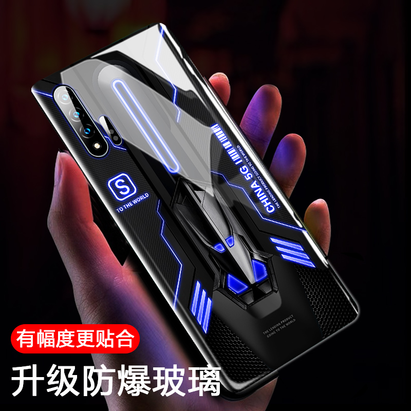 适用华为nova7手机壳来电发光nova8pro男款个性创意nova11玻璃nova12智能声控4se防摔nova9pro潮牌5G曲面屏男 - 图0