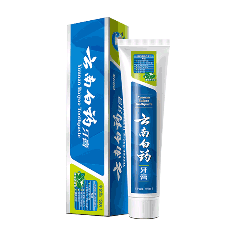 云南白药薄荷清爽型150g210g牙膏 凯茂家居牙膏