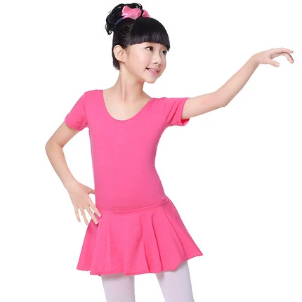 Детская танцующая летняя спортивная одежда для раннего возраста, короткий рукав