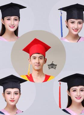 学士帽现货成人礼帽学士帽毕业典礼帽学位帽博士帽流苏帽学生五四